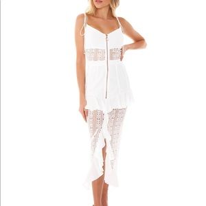 For Love & Lemons lace midi dress